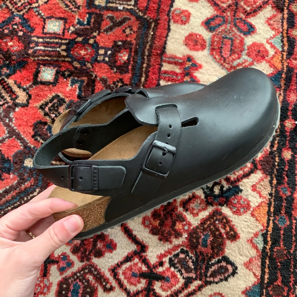 Black Leather Birkenstock’s